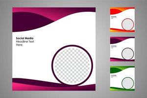 Suitable for social media posts templates and web or internet ads. vector