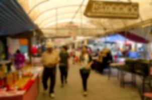 Blurred people indoor market photo