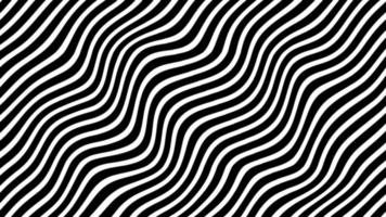 Abstract Wavy Black and White Background video