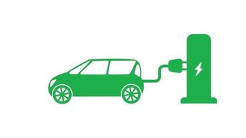 Renewable Energy Car Recharge Animation video