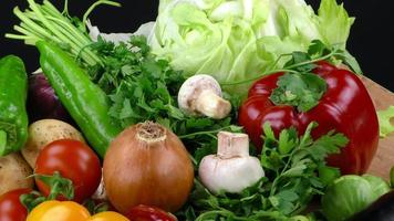 mezcla de vegetales orgánicos saludables foto