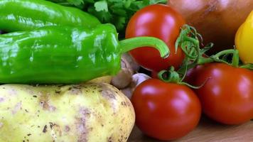 mezcla de vegetales orgánicos saludables foto