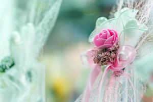 colorido ramo de boda hermosas flores románticas foto