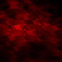 Dark Red vector background with hexagons.