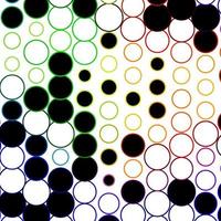 Dark Multicolor vector template with circles.