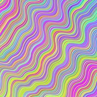 Light Multicolor vector background with curved lines.