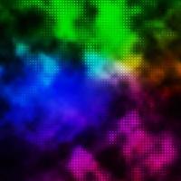 Dark Multicolor vector background with bubbles.