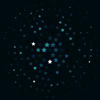 Light BLUE vector background with colorful stars.