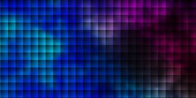 Dark Pink, Blue vector background with rectangles.