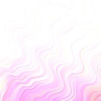 Light Pink, Yellow vector background with curves.