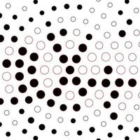 Dark Red vector background with circles.