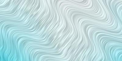 Light BLUE vector background with curved lines.