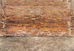 Empty brick wall texture for background photo