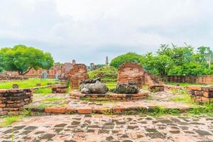 Beautiful old architecture historic of Ayutthaya in Thailand - boost up color processing style photo