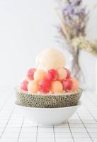 ice melon bingsu, famoso helado coreano