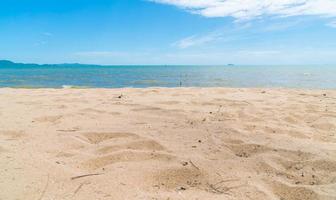 Empty sea and beach background photo