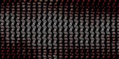 Dark Red vector backdrop with mystery symbols.