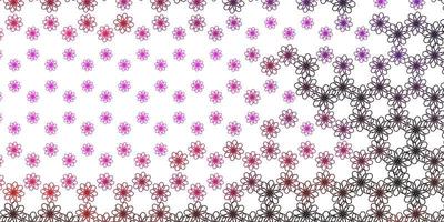 patrón de vector rosa claro con líneas torcidas.
