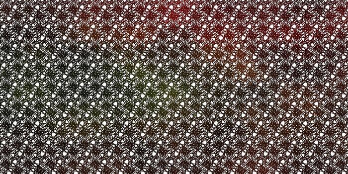 Fondo de vector verde claro, amarillo con líneas dobladas.