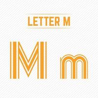 Abstract Letter M With Creative Design vector