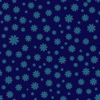 Snowflakes Seamless Repeat Vector Pattern