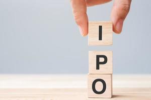 IPO Initial Public Offering word photo