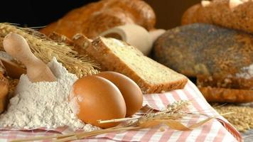 Delicious Fresh Bread Food Concept photo