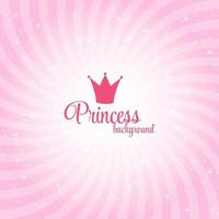 Princess Abstract Background Vector Illustration.