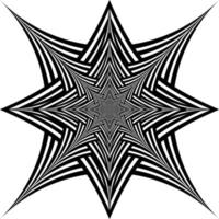 Black and white hypnotic background. vector