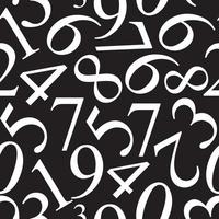 Numbers Seamless Pattern Background Vector Illustration