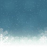 Abstract Beauty Christmas and New Year Background with Snow vector