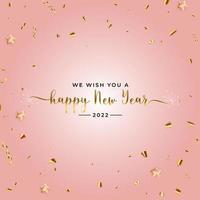 Happy 2022 New Year Party Holiday Background. Vector Illustration