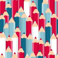 Pencils Seamless Pattern Background Vector Illustration