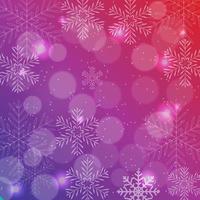 Abstract Beauty Christmas and New Year Background with Snow vector