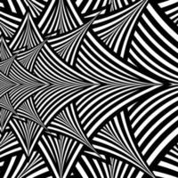 Black and White Hypnotic Background vector