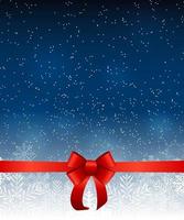 Abstract Beauty Christmas and New Year Background with Snow vector
