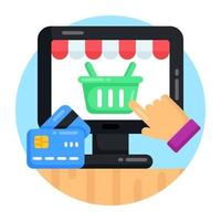 Ecommerce Website shopping vector