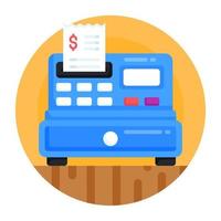 Cash Register and drawer vector