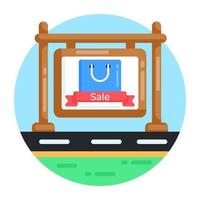 Sale Board and Advertisement vector