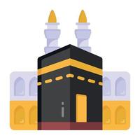 lugar religioso qibla vector