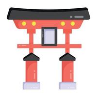Japan  Shinto Shrine vector