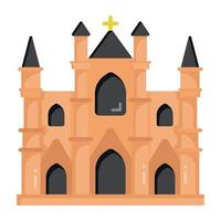 Church Christian building vector