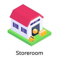 Storeroom and Warehouse vector