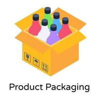 Product logistic  Packaging vector