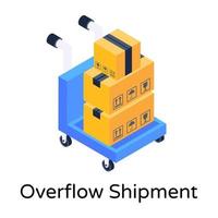 Over flow Shipment vector