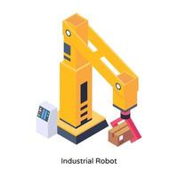 Industrial Robot Arm vector