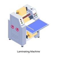 Laminating Rolling  Machine vector