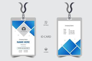 office identity card and personal security badge, press event pass vector