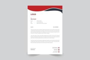 Corporate business letterhead design for accountants vector