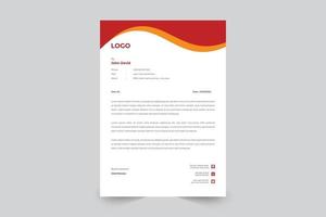 Corporate business  letterhead design for accountants vector template